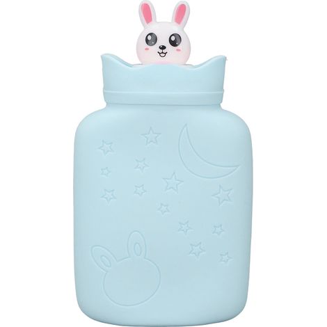 Bouillotte Silicone Chauffe-eau Portable Design Mignon Sécurisé Micro-ondes (1/5)