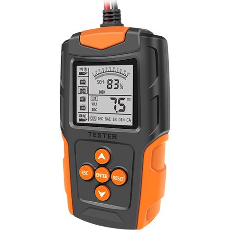 Automobil-Batterietester 12V 24V CCA Innenwiderstandstester Motorrad-Batterie-Analysator Diagnosegerät (1/5)