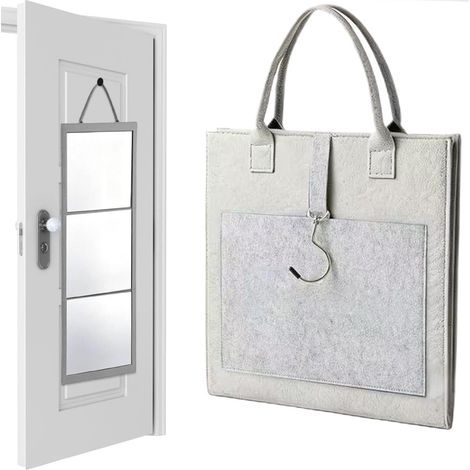 Specchio a figura intera in acrilico, portatile e da appendere (108 x 28 cm) – Ideale per l'ufficio, i viaggi, il campeggio, le camere del dormitorio, il trucco o la danza. (1/5)