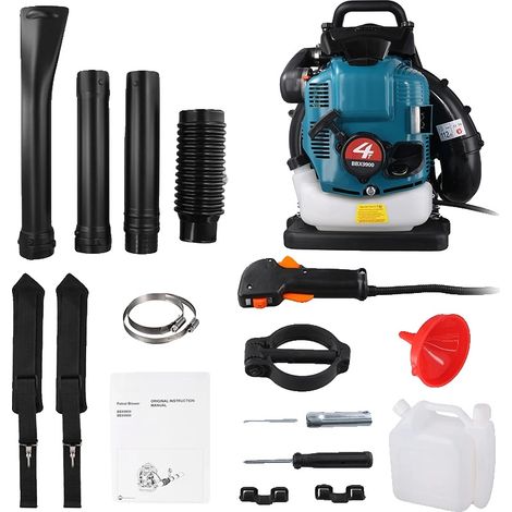 Souffleur de feuilles, moteur 4 temps, haute vitesse de l'air, 75.6cc (1/2)