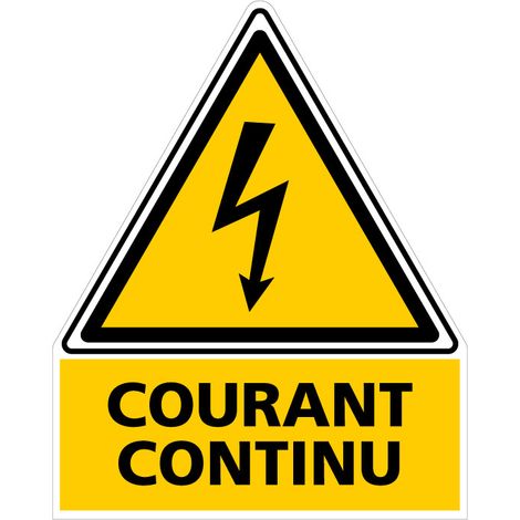 ETIQUETTE PHOTOVOLTAIQUE COURANT CONTINU (C1134). Le lot de 100 .  - Le lot de 100 (1/5)