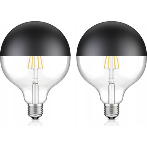 Bombilla LED negra mate con efecto espejo G95 E27 2700K Edison (juego de 2) (1/5)