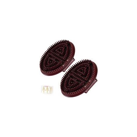 Lot de 2 brosses de massage Meridian pour tout le corps, toucher confortable, soulage la fatigue musculaire, pour homme et femme (1/5)