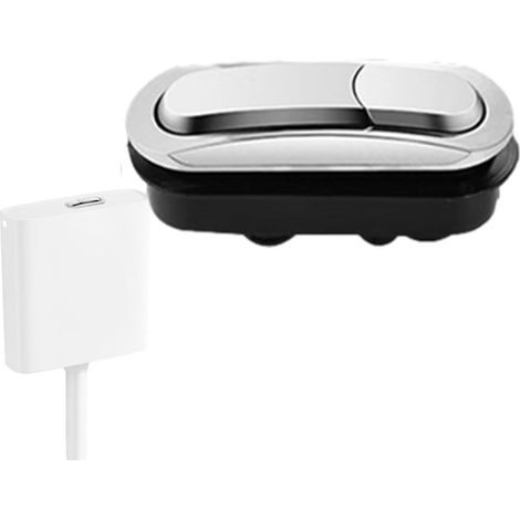 Duals Bouton de chasse d'eau – Ressort en acier inoxydable ABS (1/5)