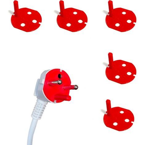 Roter Stecker mit Kodierungsfunktion - Stecker - 2P+E Stromstärke - Kompatibel mit allen Standard-Steckdosen mit roter Spitze (1/2)