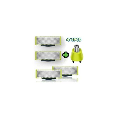 OneBlade Ersatzklingen mit Ersatzkopf für Nasenhaartrimmer, 4 + 1 Packung - Crezuo