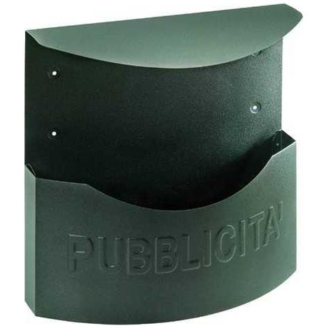 Cesto para publicidad Blinky City negro - Gran techo 38x10x35H