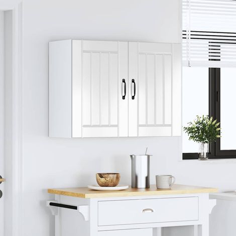 Maison Exclusive - Pensile da Cucina Lucca Bianco Lucido in Legno Multistrato