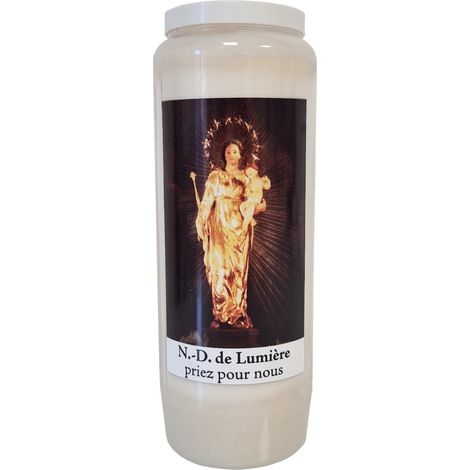 Bougie de prières Notre Dame de Lumière - Neuvaine