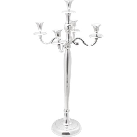 Kerzenhalter Silbern 32x32x79,5 cm Aluminium vidaXL244128 (1/5)