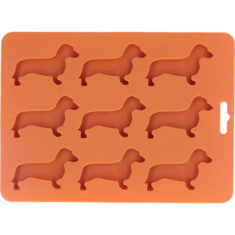 Moule à glaçons en silicone en forme de chien pour chocolat, crayons et yaourt