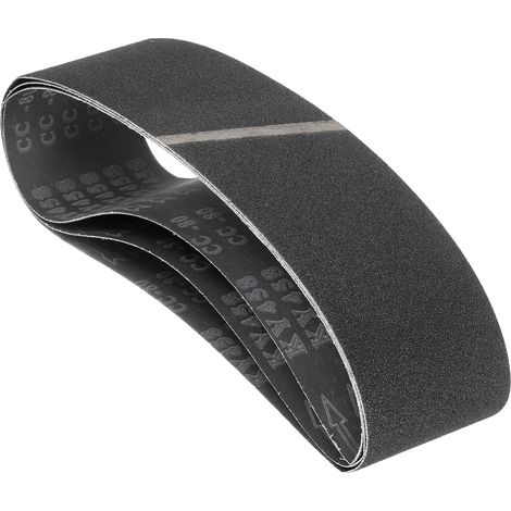 3 Bandes Abrasives 4 x 36 Pouces 80 Grain Carbure De Silicium (1/5)