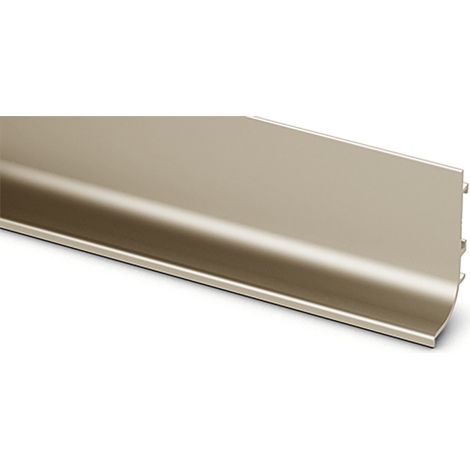 HETTICH Griffleiste Canis L, L 3500 mm, B 23 mm, H 53,5 mm, Edelstahl Optik, 9210116 (1/5)