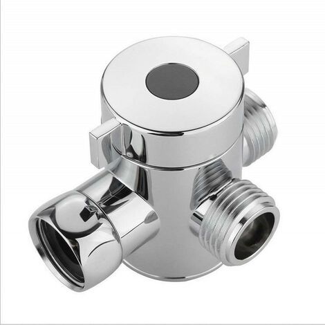 Adaptateur en T 3 voies 1/2", vanne en T, pommeau de douche réglable, robinet de salle de bain à montage sur pommeau de douche, accessoires de quincaillerie, téléphone