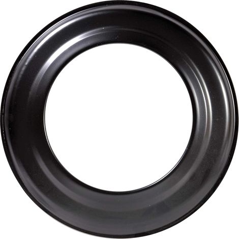 FIREFIX R150/R Rosace de poele pour Tuyau de poele de 2 mm de diametre, 150 mm de diametre, pour poele et feu, Senotherm, Noir, Rigide, Acier (1/2)