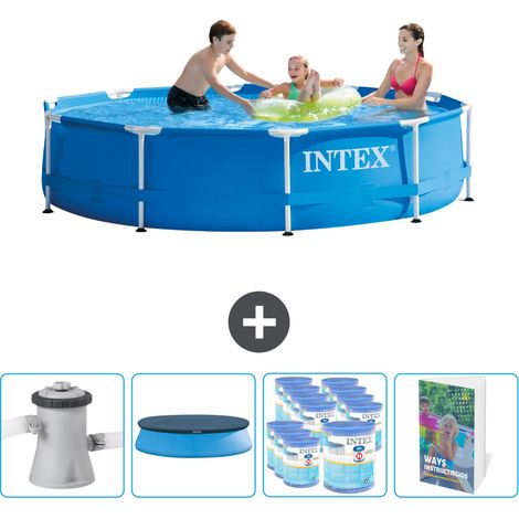 Intex Piscine Tubulaire Ronde - 305x76 cm - 5-pièces SCB111 (1/4)