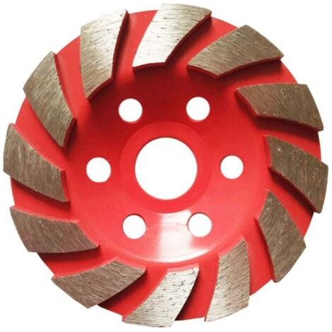 1 pièce. Meule diamantée Segment de meule pour granit maçonnerie pierre béton céramique polissage, diamètre extérieur 100 mm (rouge) (1/4)