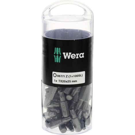 Wera Bitgroßpackung (100 Stk.) 867/1 Z T 20 Länge 25 mm - 5072448001 (1/5)