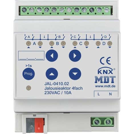 MDT technologies Jalousieaktor 4-fach REG, 10A, 230VAC JAL-0410.02 (1/5)