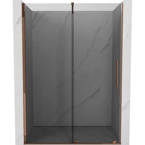 Mexen Velar porte de douche coulissante 130 cm, graphite, or rose - 871-130-000-41-60 (1/5)