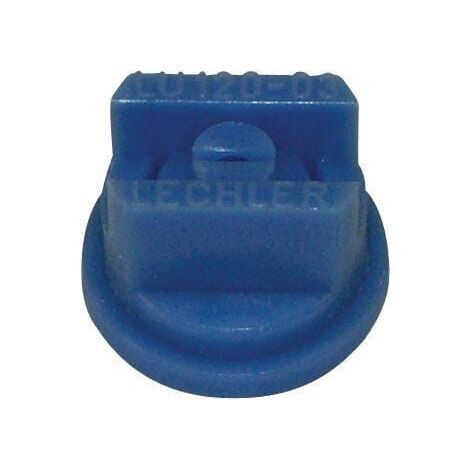 Tobera est谩ndar doble chorro plano LU 120掳 03 azul pl谩stico Lechler LECHLER LU12003POM