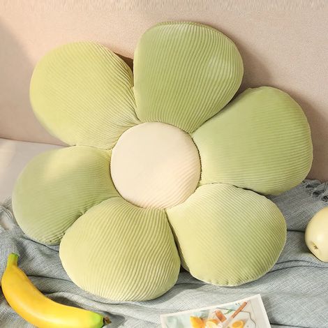 Coussin floral Tatami en peluche, décoration confortable pour chambre d'enfant, canapé et maison, 35x35 cm. (1/5)