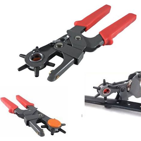 PINZA FUSTELLATRICE FORI CINTA CINTURA SCARPE PLASTICA BUCHI FUSTELLA FAI DA TE