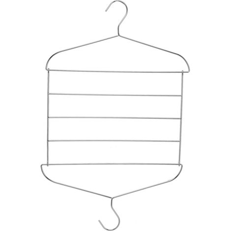 Porte-pantalons pliables en acier inoxydable, gain de place, multifonction pour vêtements (1/5)