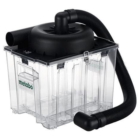 metabo Separador previo para aspiradoras con tecnología ciclónica - 99% de eficiencia de separación para polvo, suciedad y líquidos - Depósito transparente de 25 L, sistema metaBOX, fácil vaciado