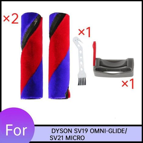 Brosse Principale - Brosse À Rouleau - Pour Aspirateur Sans Sac - Avec Verrouillage Interrupteur - Lot De 2 (1/5)