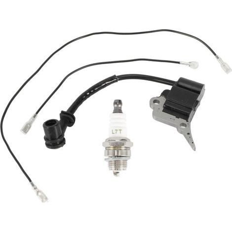Module de bobine d'allumage, bougie d'allumage adaptée aux pièces de rechange pour tronçonneuse Zenoah/Timberpro /Lawnflite (1/4)