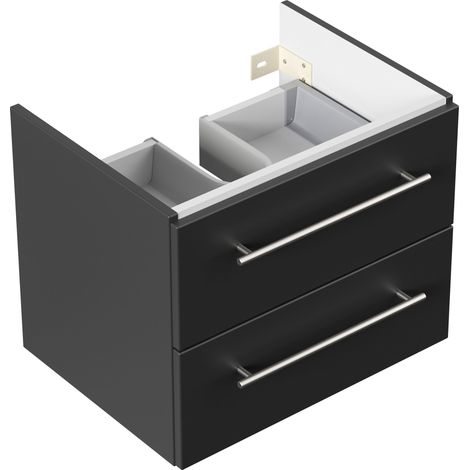 Unterschrank für Geberit MyDay 65 cm SoftClose schwarz (1/5)