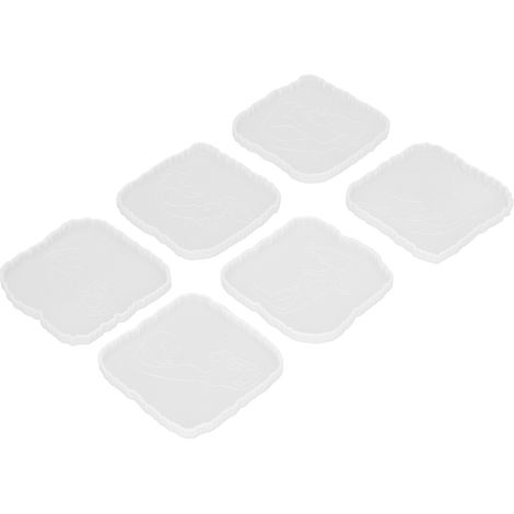 Moule à sous-verres DIY - 6 formes différentes - Finition soignée - Léger - Moule à sous-verres en silicone (1/5)