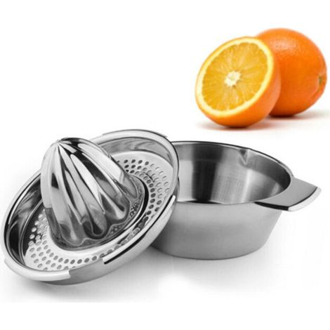 Presse-citron en acier inoxydable, presse-agrumes, presse manuau citron (1/5)