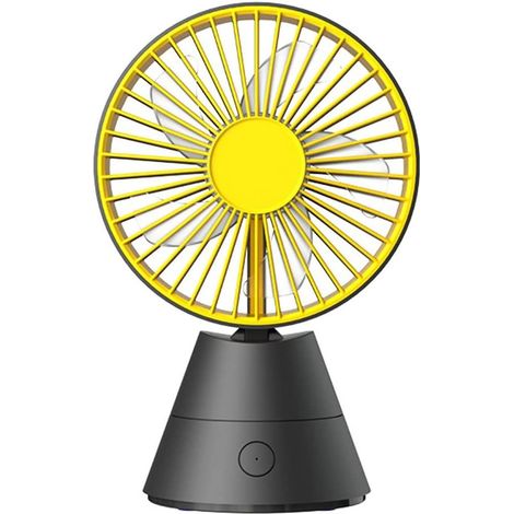 Ventilateur de Bureau Rechargeable USB, Oscillant et Silencieux pour Chambre,Noir (1/4)