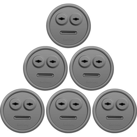 Lot de 6 passe-câbles pour thermomètre et sonde de barbecue – Compatible avec les fumoirs Weber 85037 Smokey Mountain et barbecues (pour ports de sonde DIY) – Accessoire BBQ (1/5)