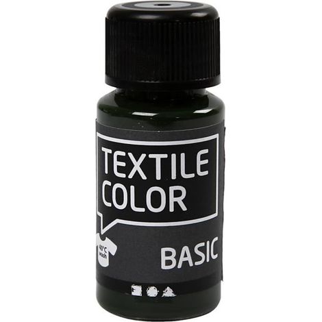 Peinture pour textile - Haute qualité - Noir - Acrylique - Intérieur - Réf 34204