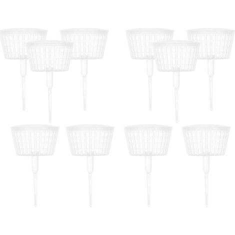 Panier à engrais de jardinage, récipient en plastique transparent pour bonsaï, lot de 10 pièces en PP (1/5)