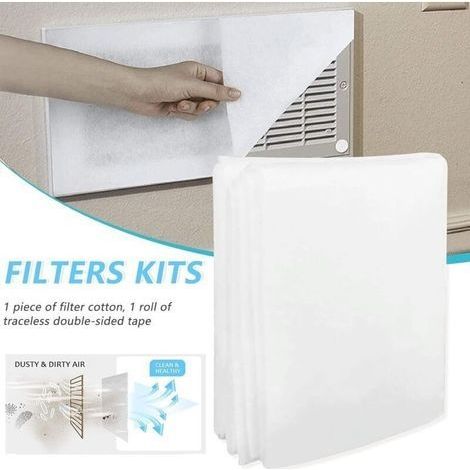 Klimaanlagenfilter mit doppelseitigem Klebeband, 6,56 x 3,28 Fuß großer Klimaanlagenfilter für Lüftungs-, Klimaanlagen- und Heizungsgitter sowie Lufteinlassgitter (1/3)