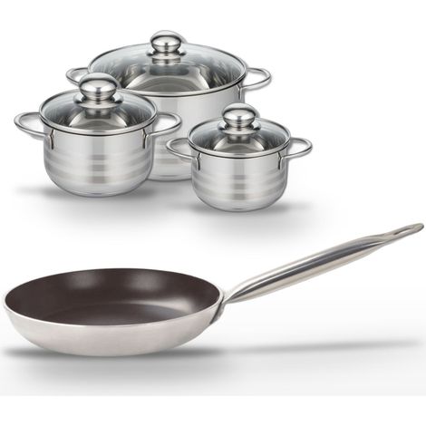 Lot Poêle 24cm Elo Bistro Line & 3 Faitouts Elo Brillant (1/5)