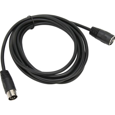 Câble d'extension MIDI 5 broches pour clavier, adaptateur DIN mâle/femelle stable pour piano électronique et guitare MIDI, 3 m (9,8 pi) (1/5)