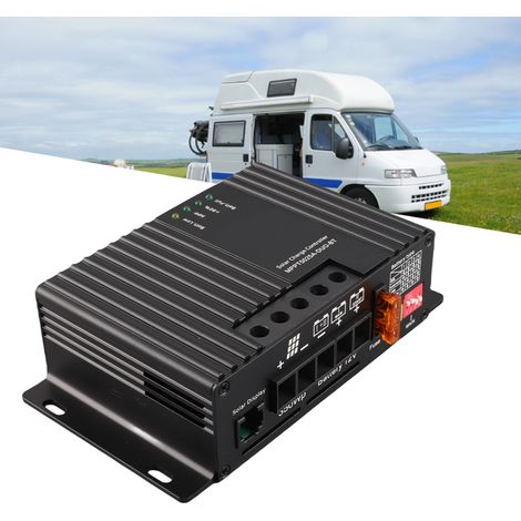 [Controlador de carga solar] MPPT5025A DUAL (25A) Carcasa de aluminio anodizado, controlador de carga MPPT para dos baterías de 12 V (1/5)