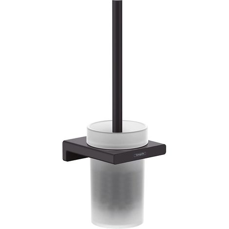 Hansgrohe AddStoris - Bürstenhalter Wandmontage, Glas matt/schwarz matt 41752670 (1/5)