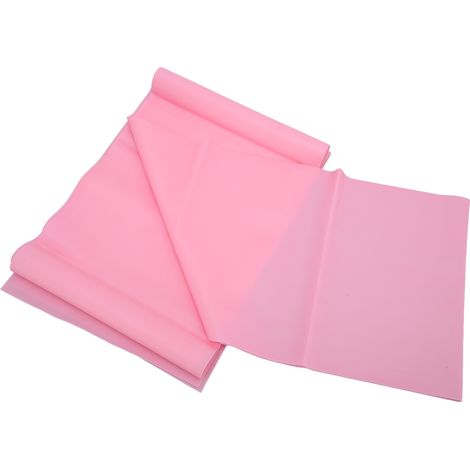Bande élastique portable pour fitness, flexible et résistante, exercice d’entraînement en force – couleur rose. (1/5)