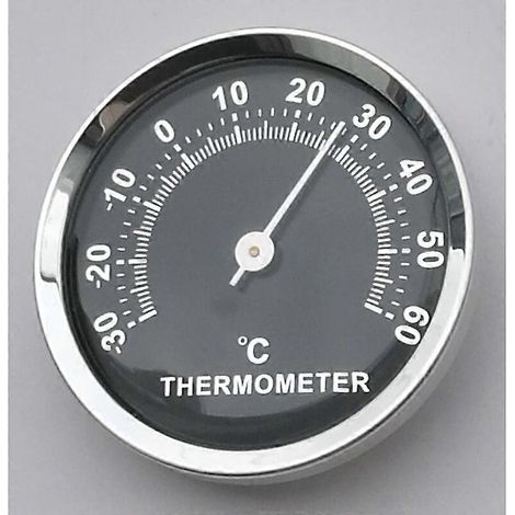 Mini thermomètre de voiture 58 mm, affichage analogique mécanique de la température avec autocollant (1/4)