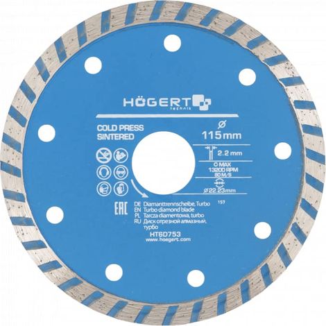 HOGERT TARCZA DIAMENTOWA 115x22,2/TURBO
