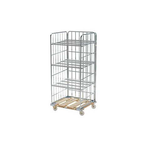 kaiserkraft  Scaffale con rotelle  pianale in legno con ruote 