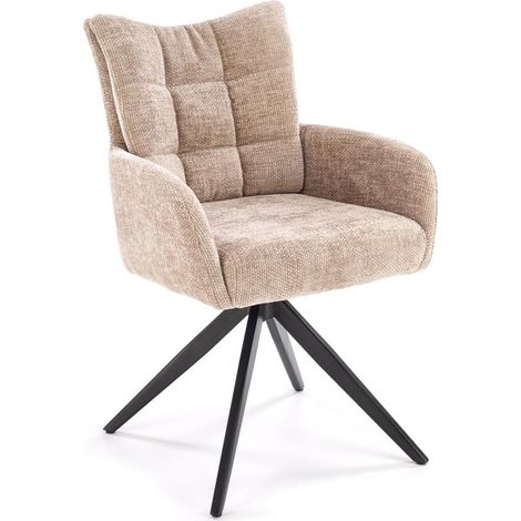 Silla Houston 1833, Beige, 89x60x63cm, Tapiz, Metálico (1/5)