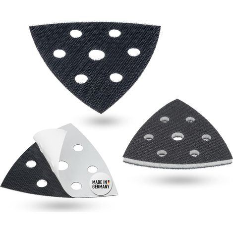 1 Kit Accessoire Ponceuse Delta, Support Souple 5mm, Disque 93x93x93mm, Protection Plaque