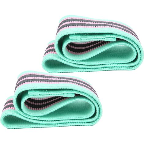 2 Pièces Bandes Élastiques Fitness Anti-Dérapantes pour Cuisses et Fessiers - Vert Menthe (1/5)